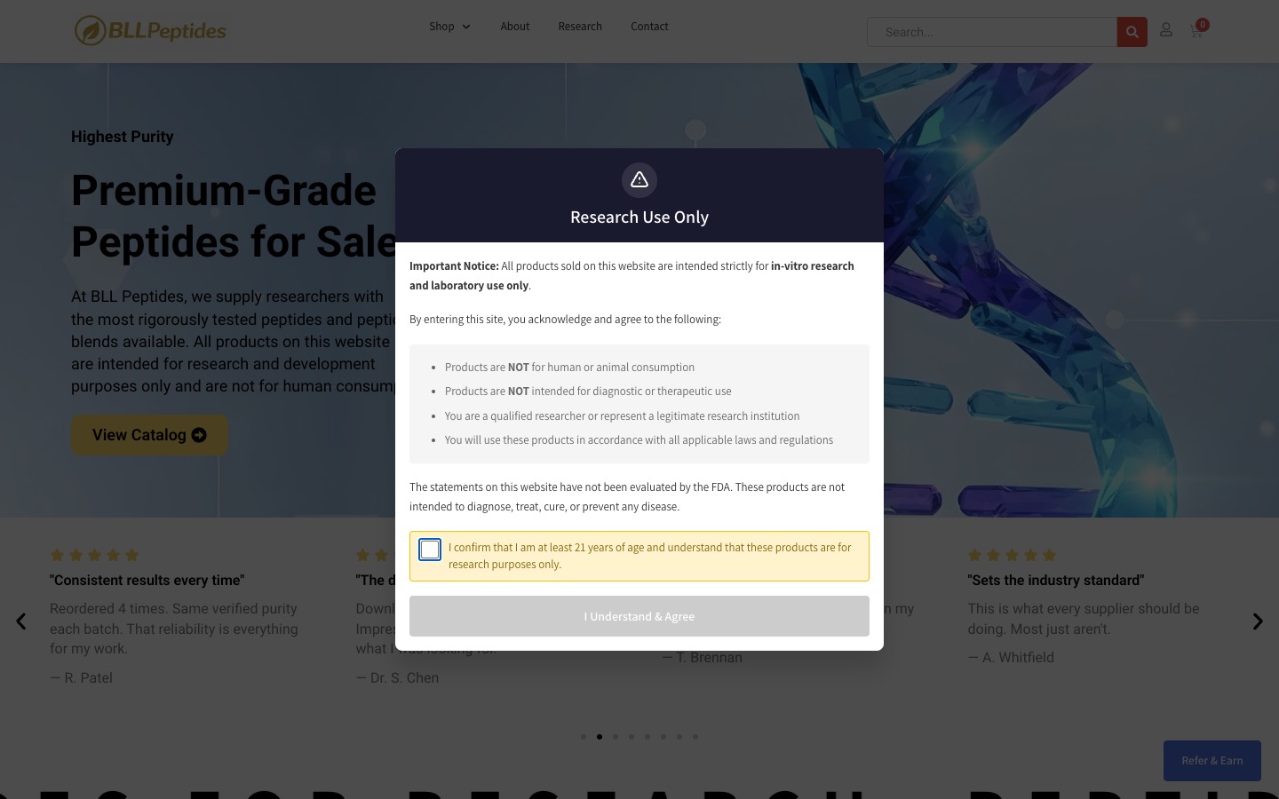 The current homepage